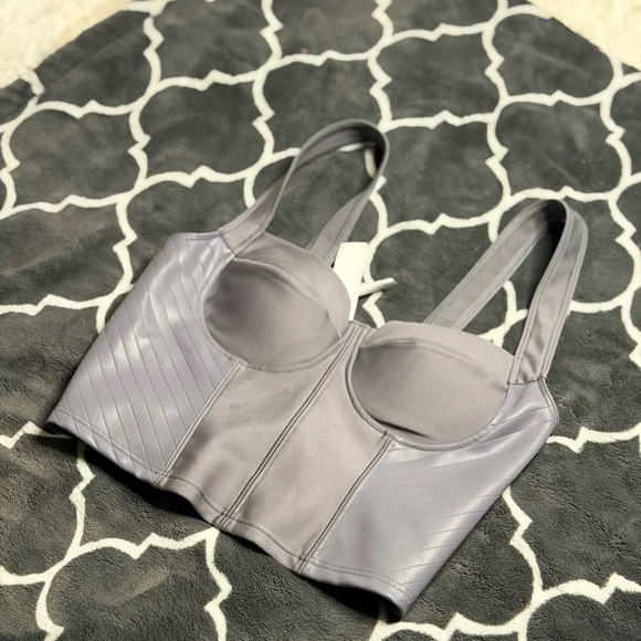 ALO Yoga Other - Elegant Gray Women's Bustier Top